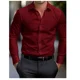 thumbnail image 1 of Camisa de solapa con estampado 3D de línea negra de gran venta para hombres, ropa casual lujosa de moda de alta calidad para hombres en la calle, 1 of 6