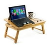 Aleratec Bamboo Laptop Stand / Lap Desk for Devices Up to 15 Inches