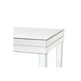 thumbnail image 2 of 21 Inch Beveled Mirror Wood End Table, Silver - Saltoro Sherpi, 2 of 4