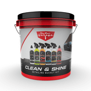 Jay Leno's Garage Clean and Shine Detailing Bucket Kit Automotive Cleaners, 8 Piece