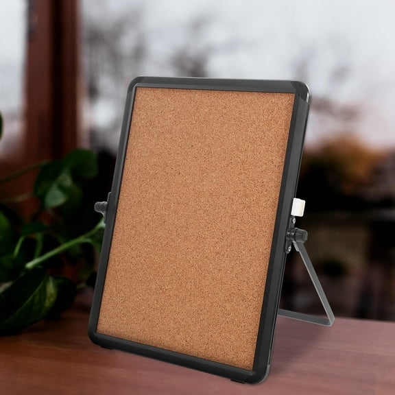 Topbathy Decorative Brown Cork Board for Office Desk Ideal for Memo Display and Message Organizing