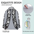 thumbnail image 5 of Black Paw Backpack for School,Cute School Bag,Schoolbag with Adjustable Shoulder Straps & Padded Back,15.3"x11"x6.7", 5 of 6
