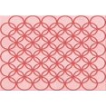 thumbnail image 1 of Ahgly Tapis Rectangulaire Lavable en Machine Intérieur Transitionnel Rouge Clair Rose, 7 Pieds x 10 Pieds, 1 of 7