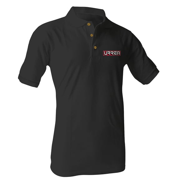 Playera Tipo Polo Negra Talla Ch Urrea URRPONC