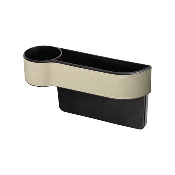 Kenally Soporte de almacenamiento de artículos diversos para automóvil, reemplazo desmontable, caja de cuero interna Universal para tarjetas Ventana automotriz Beige Tipo 1 Kenally VI017442-03