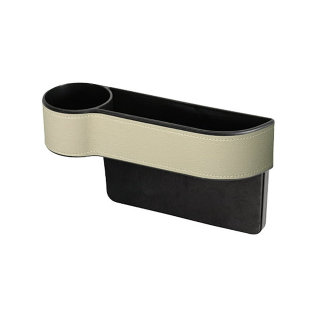 Kenally Soporte de almacenamiento de artículos diversos para automóvil, reemplazo desmontable, caja de cuero interna Universal para tarjetas Ventana automotriz Beige Tipo 1 Kenally VI017442-03