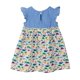 thumbnail image 3 of Vestido Beebay con estampado de dinosaurios, combinado y versátil, multicolor, 6 años, 3 of 5