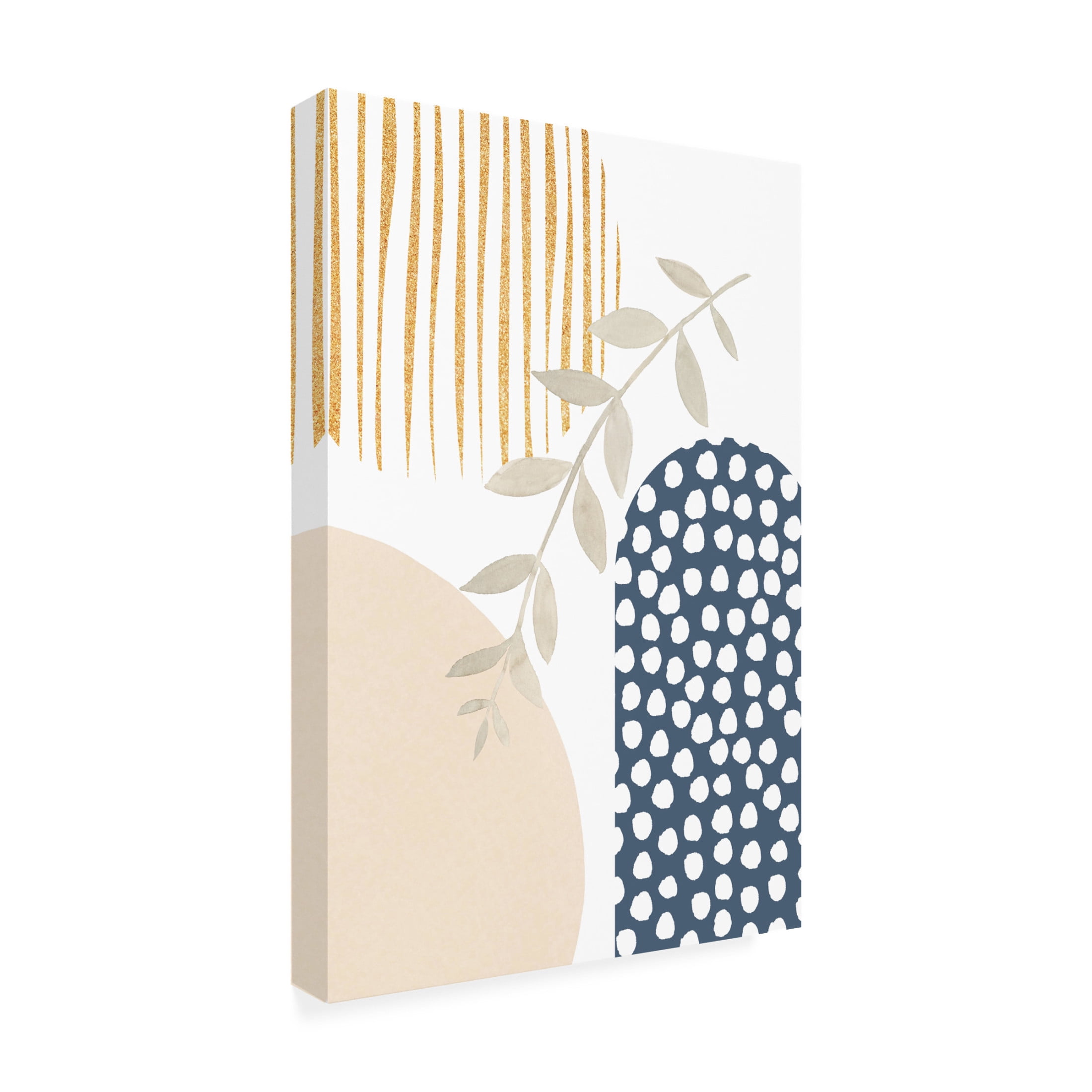Trademark Fine Art Sally Ann Moss boho blue 1 Canvas Wall Art