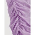thumbnail image 3 of Lilac Purple Ruched One Shoulder Bodycon Midi Dress, Elegant Evening Dress For Women, 3 of 5