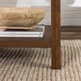 thumbnail image 5 of Walker Edison Magnolia Metal X End Table, Dark Walnut, 5 of 19