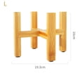 thumbnail image 1 of Wood Flower Pot Bonsai Rack Holder Home Garden Indoor Display Plant Stand Shelf, 1 of 8