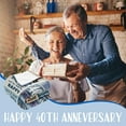 thumbnail image 3 of LHSHID Customized Blanket for 40th Wedding Anniversary Gift for Wife Husband Parents 30x40in, 3 of 7