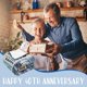 thumbnail image 3 of LHSHID Customized Blanket for 40th Wedding Anniversary Gift for Wife Husband Parents 60x80in, 3 of 7