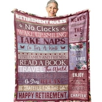 Retirement Gifts for Women/Men 2022, Best Retirement Gifts Ideas, Funny Farewell Gifts for Coworkers Women, Going Away Gift, Goodbye Gifts for Coworkers, Coworker Leaving Gift Blanket 60X50in