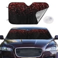 thumbnail image 2 of Fotbe Red Glitter1 Car Windshield Sunshade | Sun Visor Protector Front Window Shade, Keeps Out UV Rays, Keeps Your Vehicle Cool-, 2 of 7