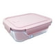 thumbnail image 1 of Refractario Rectangular Rosa de Cristal 1000 ml Aquila KN05, 1 of 8