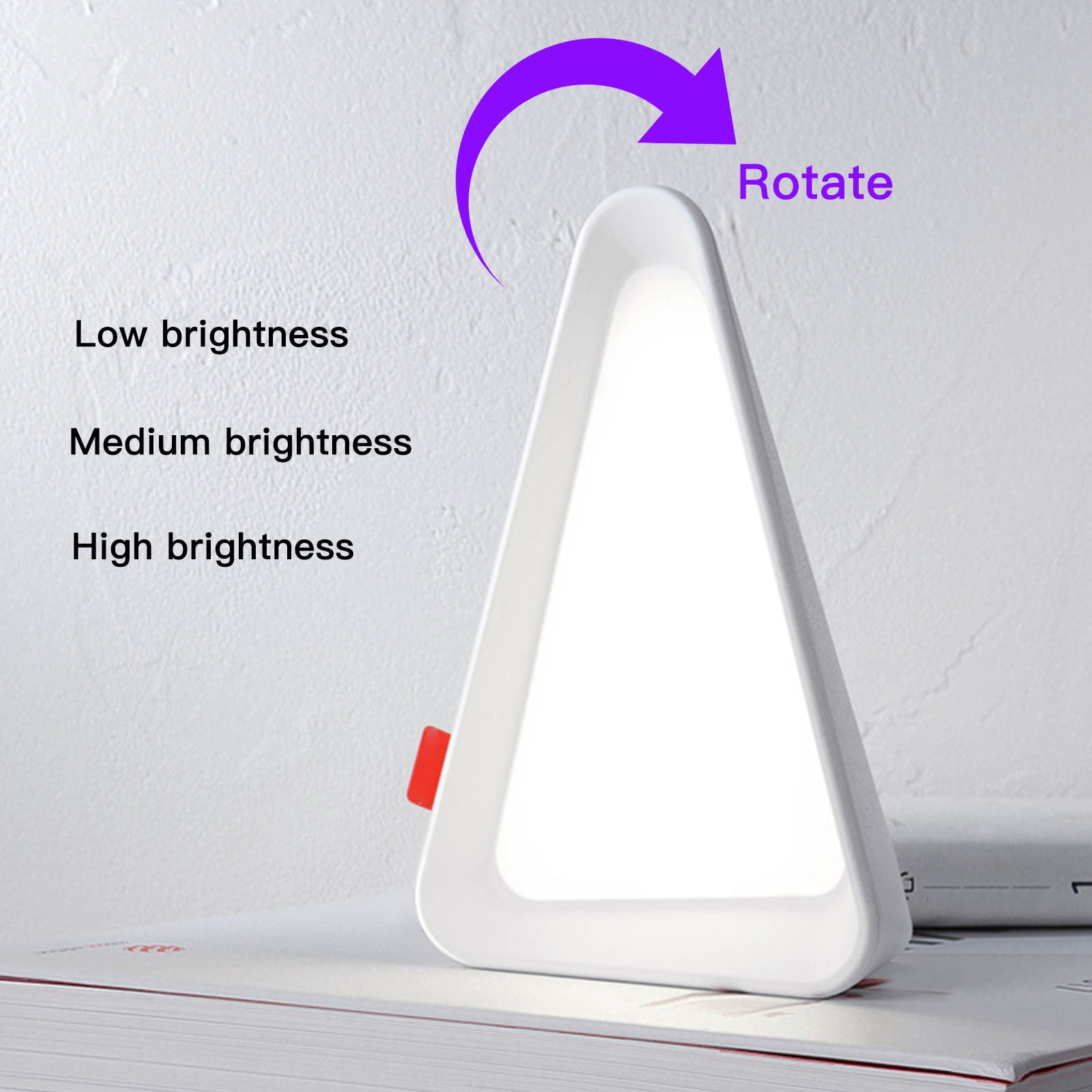 Riousery Modern Gravity Flip Table Lamp Cordless Rechargeable LED Bedside Light Dimmable Reading Night Lamp for Bedroom Living Room