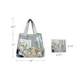 thumbnail image 2 of Wrapables Medium Foldable Tote Nylon Reusable Grocery Bag (Set of 2), Dogs Rule, 2 of 8