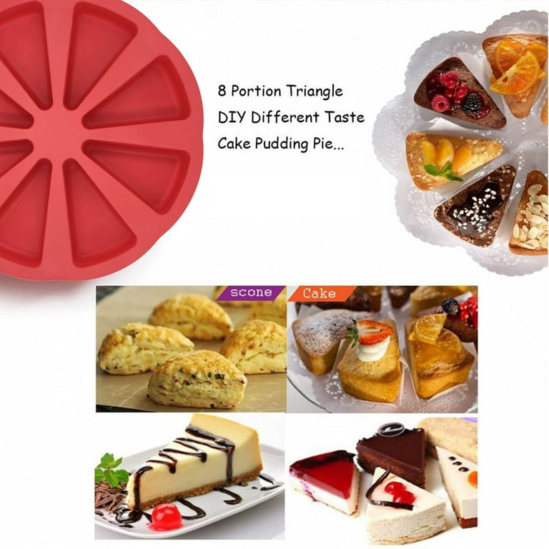 Poatren Silicone Cake and Brownie-Pan Nonstick Silicone Baking Mold for Cake,Bread,Pie, Size: One size, Red