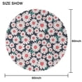 thumbnail image 2 of Round Tablecloth 60 Inch Wrinkle Free Table Cover Daisy Print for Kitchen Dining Setting, 2 of 5