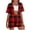 Red A, variant on Bovxnpu Lounge Sets for Women Summer 2 Piece Outfits Set Printed Short Sleeve With Cardigan And Pocket Shorts Casual Set