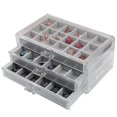 thumbnail image 4 of Boîte de Rangement pour Enfants Boîte de Collection Rock Boîte de Rangement pour Bijoux avec 54 Compartiments Capacité Couvercle Transparent Étanche à l'Humidité Trois Couches, 4 of 8