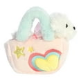 thumbnail image 4 of Aurora - Small White Fancy Pals - 7" Pastel Heart - Fashionable Stuffed Animal, 4 of 5