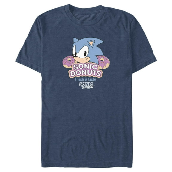 Men's Sonic the Hedgehog Donuts Fresh and Tasty Graphic T-Shirt