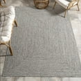 thumbnail image 3 of nuLOOM Braided Indoor/Outdoor Rug, 4' Round, Light Grey, 200HJFV01C-R404, 3 of 7