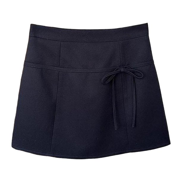 Falda de envoltura de mujer corta de falda corta para la oficina para usar casual que viaja el verano Marina XL