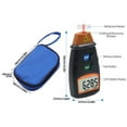 thumbnail image 3 of Handheld Digital 2.5-99999RPM Non- Rotation Speed Meter with Cloth Bag for Motors Fans Automobiles, 3 of 7