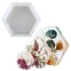 thumbnail image 3 of Molde de resina epoxi hexagonal de silicona para manualidades, jabón, velas, flores secas 8.9x7.8x2.1 pulgadas, 3 of 8