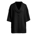 thumbnail image 6 of Fwqbns Men's Summer Solid Color Slim V-Neck Knitted Short-Sleeve Sweater, Fashionable Casual Wear for Outdoor Daily Use, Comfortable Material, 6 of 6