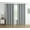 Gray, variant on Kate Aurora 2 Pack 100% Max Blackout Thermal Trellis Grommet Top Curtains - Assorted Colors & Sizes