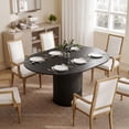 thumbnail image 2 of HOMCOM Table à Manger Extensible 43,5 Pouces-59 Pouces Table de Cuisine Style Ferme Noir, 2 of 10