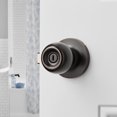thumbnail image 4 of (2 pack) Hyper Tough Interior Locking Ball Privacy Bed and Bath Doorknob Oil Rubbed Bronze Finish, 4 of 8