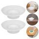 thumbnail image 3 of Plato de repuesto para calentador de cera, cuenco de aceite con fragancia transparente, plato quemador de aceite versátil, bandeja calentadora de Aroma para derretir cera de aceite esencial, 2 uds., 3 of 7