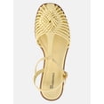thumbnail image 4 of No Boundaries T-Strap Huarache Sandals, Women's, 4 of 6