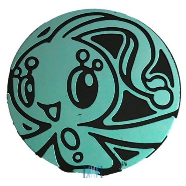 Moneda Manaphy del juego de cartas coleccionables Pokémon (tamaño grande) - Azul