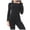 Black, variant on Womens Heated Thermal Underwear Set Usb Charge 11 Zone Intelligent Heated Cold Winter Thermal Underwear Heating Underwear Base Layer Set Top Bottoms