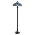 thumbnail image 2 of NORA Tiffany Style Victorian 2 Light Floor Lamp 18" Shade, 2 of 2