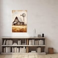 thumbnail image 3 of ZHONGYUTONG Farmhouse Barn Canvas Wall Art Rustic Windmill Picture Print Vintage Country Painting for Bedroom Decor Framed (12.00" x 18.00"), 3 of 4