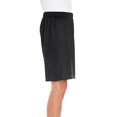 thumbnail image 3 of C2 Sport Men's Shorts, Athletic Workout Gym Activewear Black Mesh Basketball Shorts, 6 Pack, XL, 3 of 4