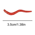 thumbnail image 3 of Leurre de Pêche vers de Terre Simulation Appât Réaliste Odeur Rouge Poissons, 3 of 8