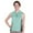 Aquamarine/Deep Aqua, variant on Monterey Club Women's Ellen Contrast Sleeveless Golf Polo Shirt #2265