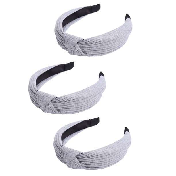 Diademas para mujer, diadema anudada, diademas de entrenamiento, bandas para la cabeza con nudo superior para niñas, accesorios para el cabello de moda de otoño, paquete de 3 Jormftte CPB-US-HPP143-4