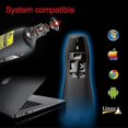 thumbnail image 3 of Presentador multimedia con puntero láser y receptor USB para proyector/pc/portátil, distancia de control: 15 m (r400) (negro). Afortunado Sencillez, 3 of 4