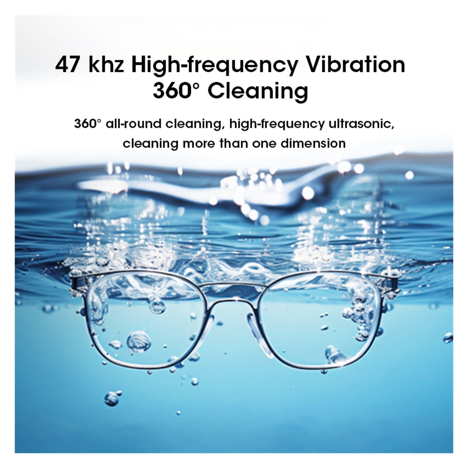 Ultrasonic Cleaners Glasses Cleaning Ultrasonic Jewelry Cleaner Machine High Frequency ,Convenient to Use
