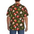 thumbnail image 3 of Kdxio Men's Hawaiian Shirt for Men Short Sleeve Shirt red green coffee cup Summer Casual Holiday Beach Button Down T-Shirts, 3 of 5