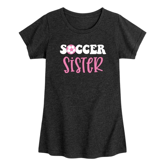 Instant Message - Soccer Sister Toddler Short Sleeve Graphic T-Shirt